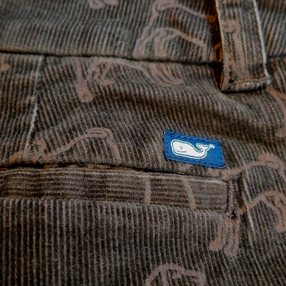 Vineyard Vines Mid-Rise Dog Print Wide Leg Corduroy Pants Women's Size 0 - Picture 5 of 5